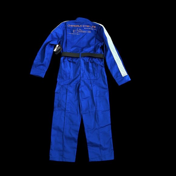 NEW Star Wars Mechanics Jumpsuit Kids Medium Blue Galactic Starcruiser Costume - Picture 6 of 12